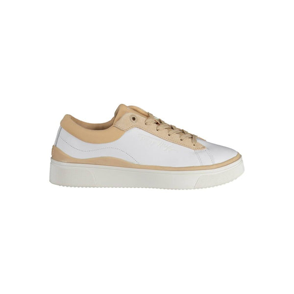 White Polyester Sneaker Tommy Hilfiger