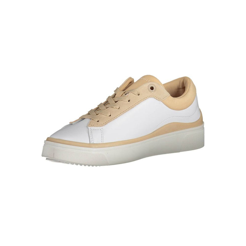 White Polyester Sneaker Tommy Hilfiger
