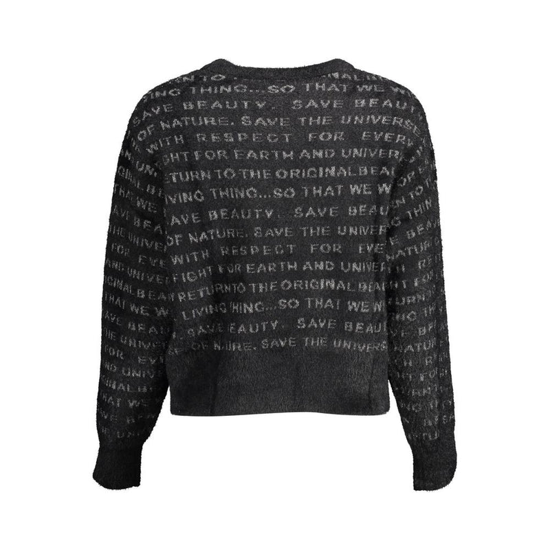 Black Polyester Sweater Desigual