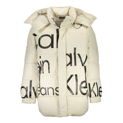 Beige Polyester Jacket Calvin Klein