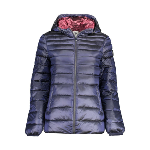 Blue Nylon Jackets & Coat U.S. POLO ASSN.