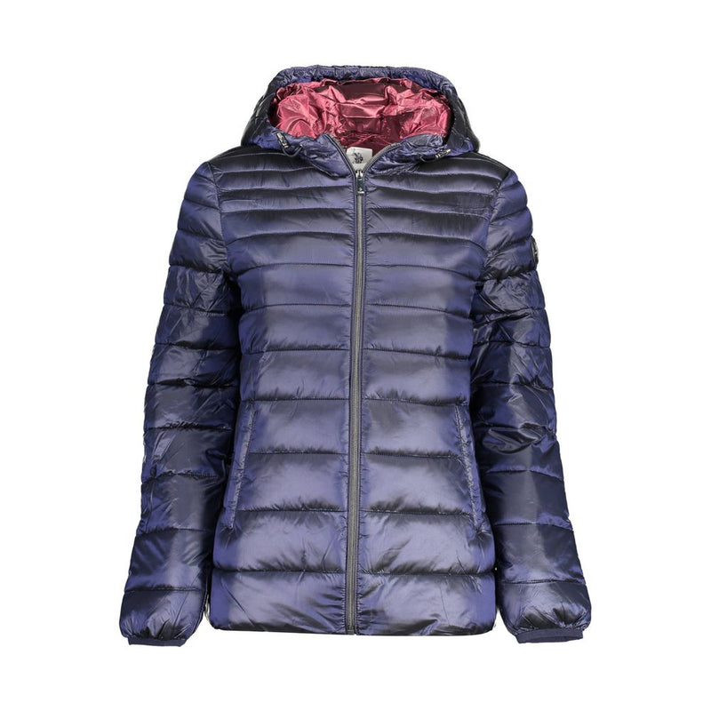 Blue Nylon Jackets & Coat U.S. POLO ASSN.