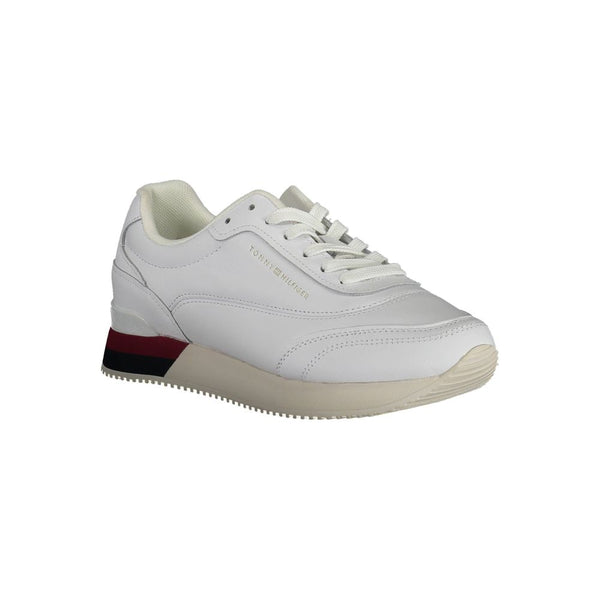 White Polyester Sneaker Tommy Hilfiger