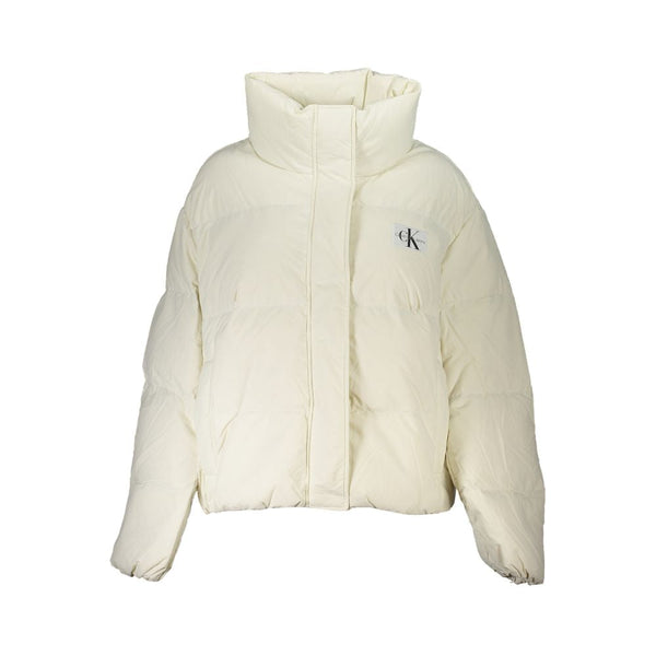 White Polyamide Jackets & Coat Calvin Klein