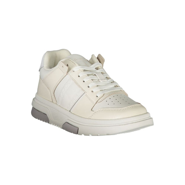 White Polyester Sneaker Tommy Hilfiger