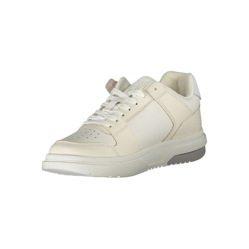 White Polyester Sneaker Tommy Hilfiger
