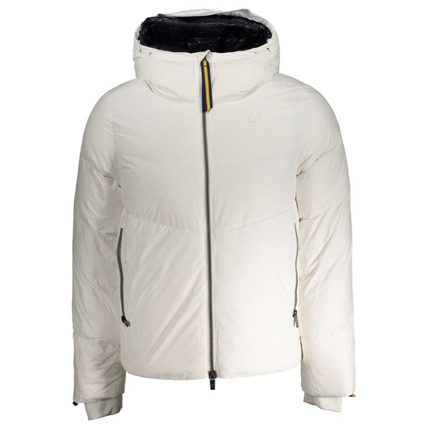 White Polyester Jacket K-WAY