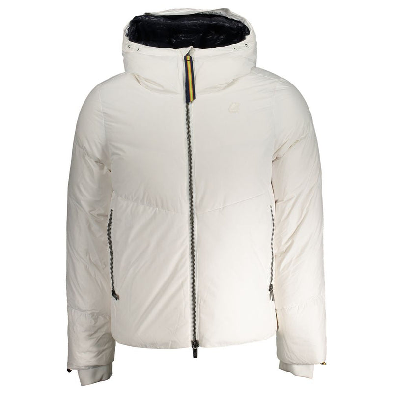 White Polyester Jacket K-WAY