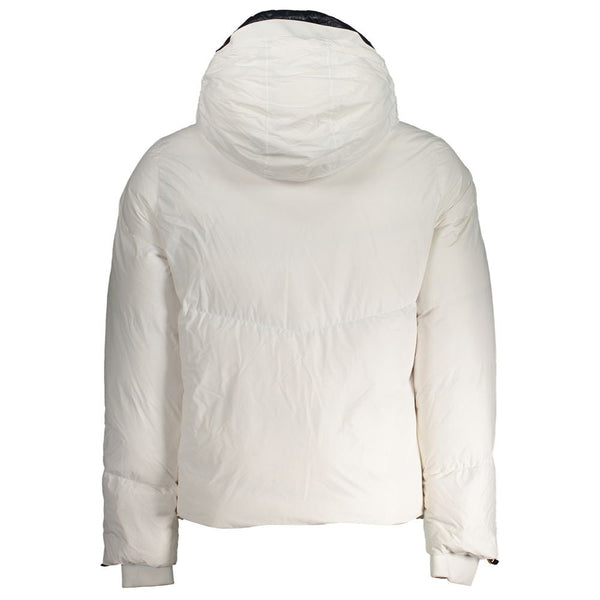 White Polyester Jacket K-WAY