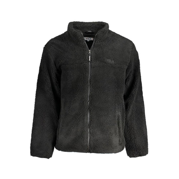 Black Polyester Jacket Fila
