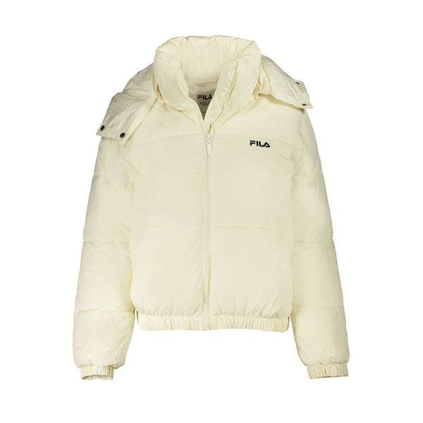 Beige Polyester Jackets & Coat Fila