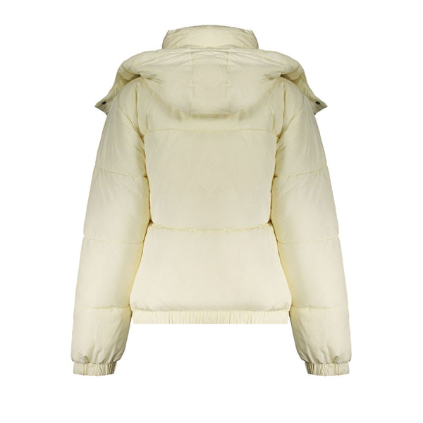 Beige Polyester Jackets & Coat Fila