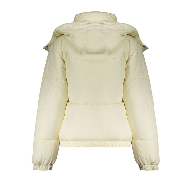 Beige Polyester Jackets & Coat Fila