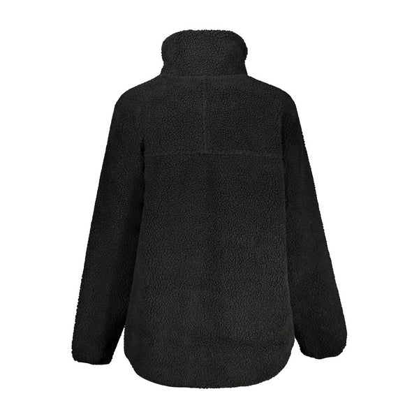 Black Polyester Jackets & Coat Fila