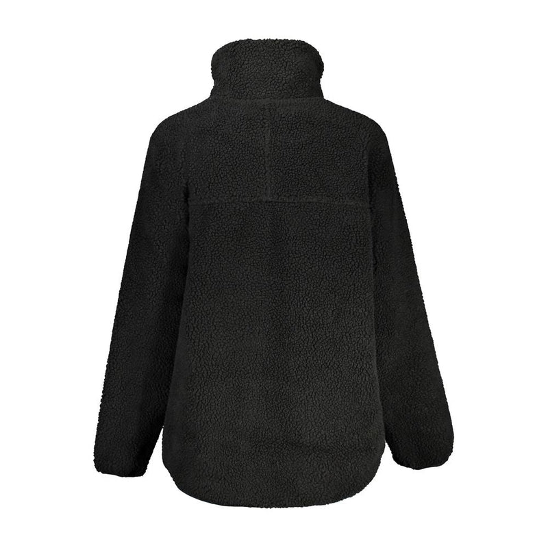 Black Polyester Jackets & Coat Fila