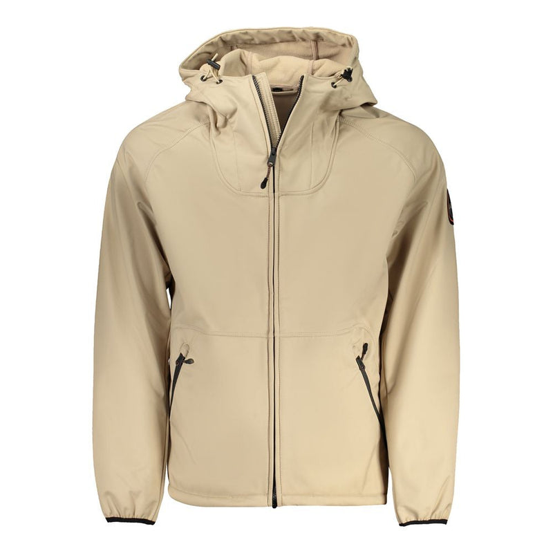 Beige Polyester Jacket Napapijri