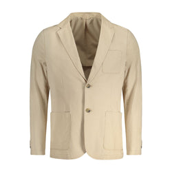 Beige Cotton Jacket Guess Jeans