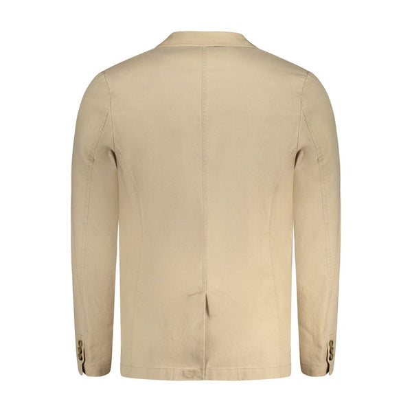 Beige Cotton Jacket Guess Jeans