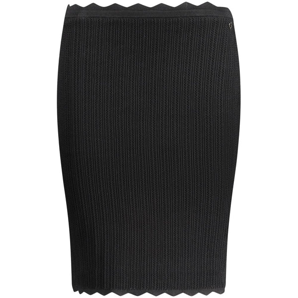 Black Viscose Skirt Guess Jeans