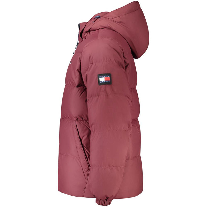 Red Polyester Jacket Tommy Hilfiger