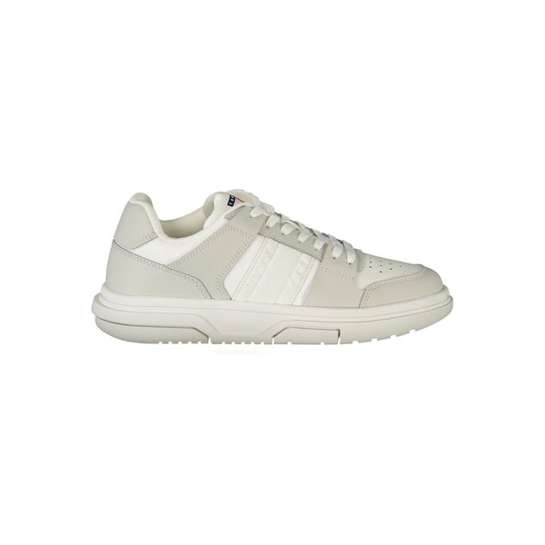 White Polyester Sneaker Tommy Hilfiger