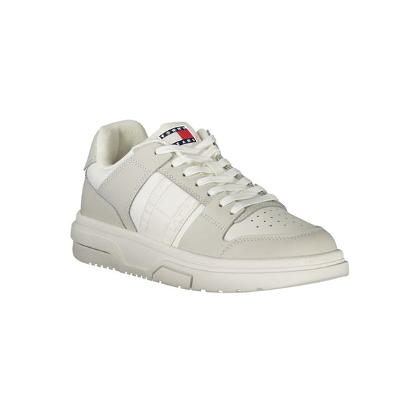 White Polyester Sneaker Tommy Hilfiger