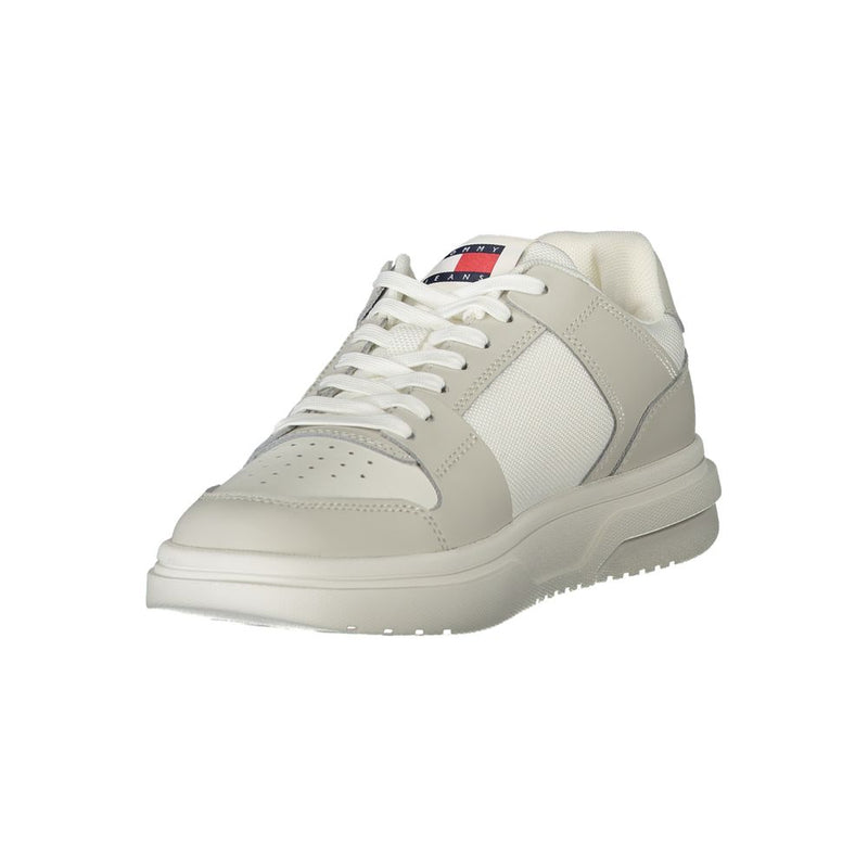 White Polyester Sneaker Tommy Hilfiger