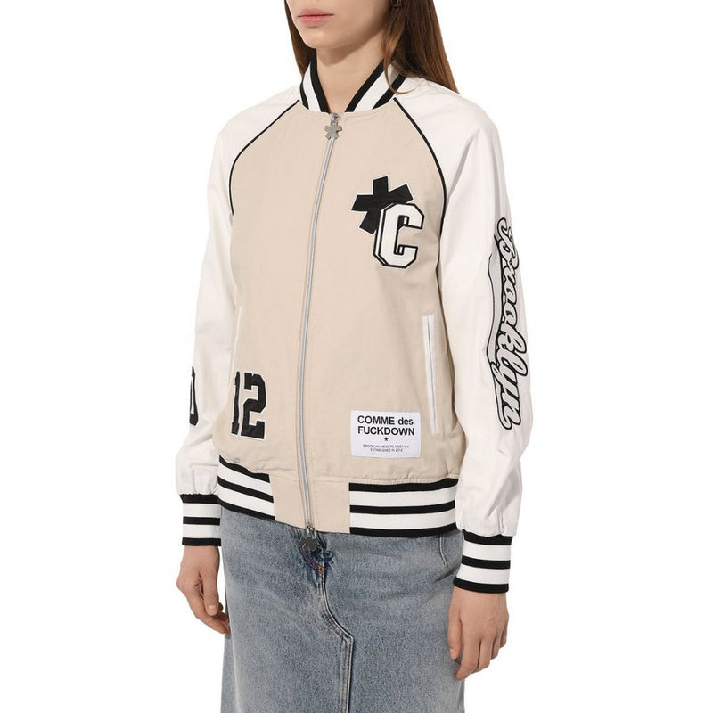 Beige Cotton Jackets & Coat Comme Des Fuckdown