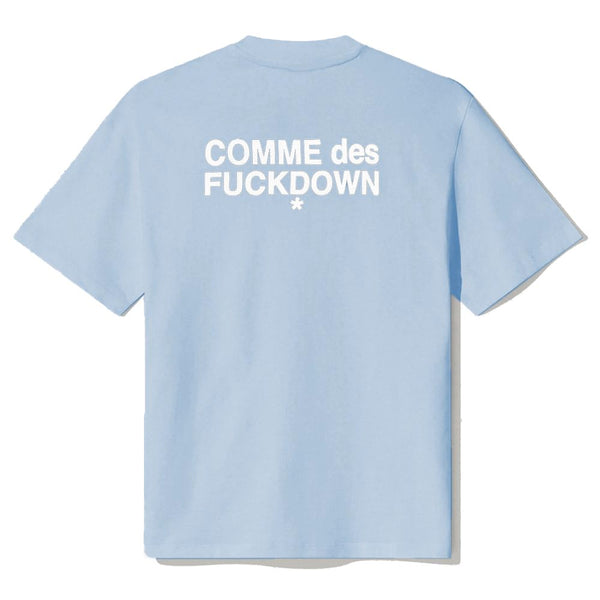 Blue Cotton Tops & T-Shirt Comme Des Fuckdown