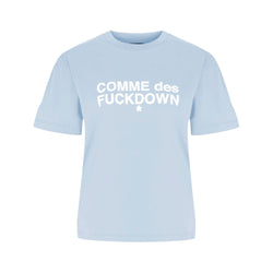 Blue Cotton Tops & T-Shirt Comme Des Fuckdown
