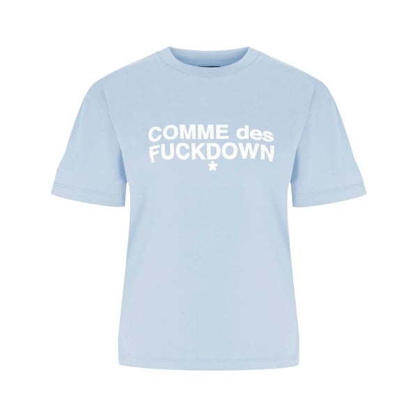 Blue Cotton Tops & T-Shirt Comme Des Fuckdown