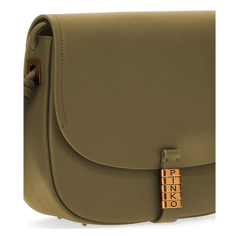 Green Leather Crossbody Bag PINKO