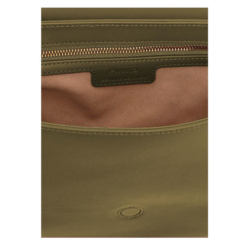 Green Leather Crossbody Bag PINKO