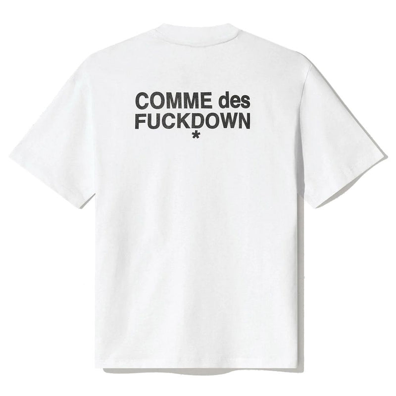 White Cotton Tops & T-Shirt Comme Des Fuckdown