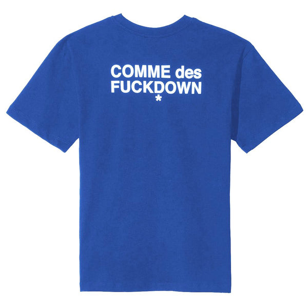 Blue Cotton Tops & T-Shirt Comme Des Fuckdown