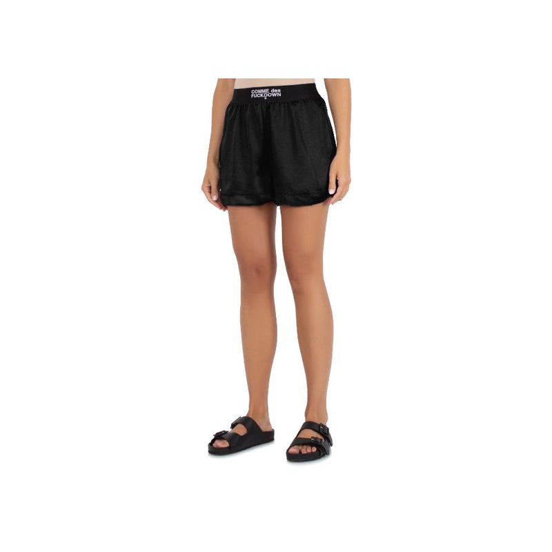Black Polyester Short Comme Des Fuckdown
