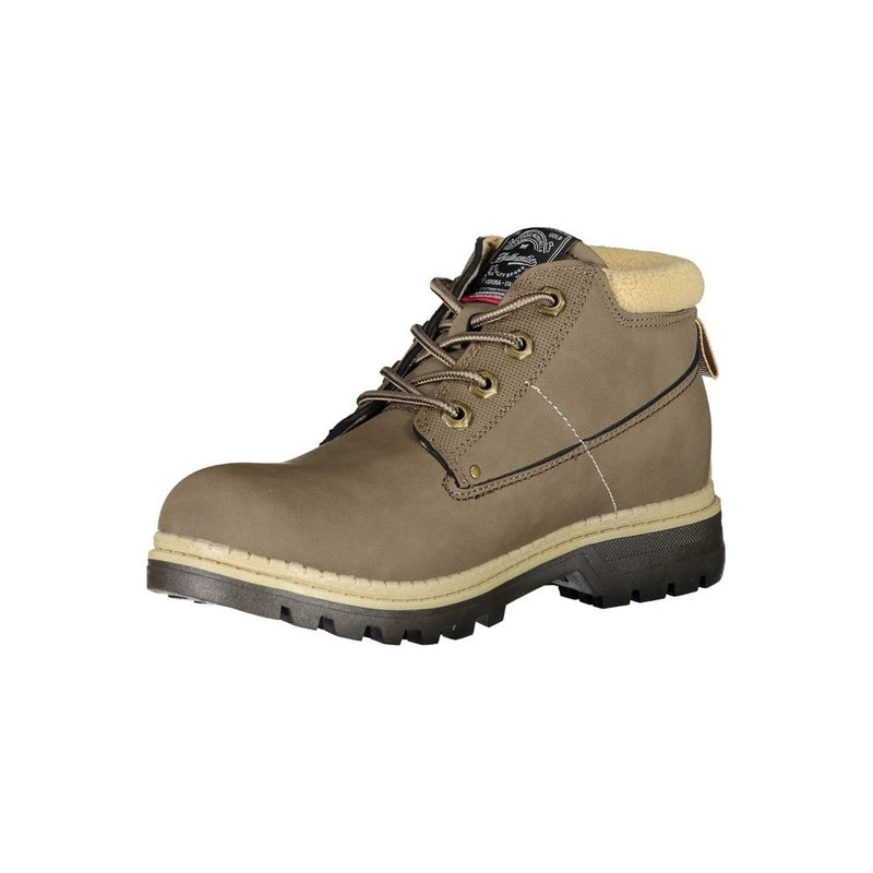 Brown Polyester Boot Carrera