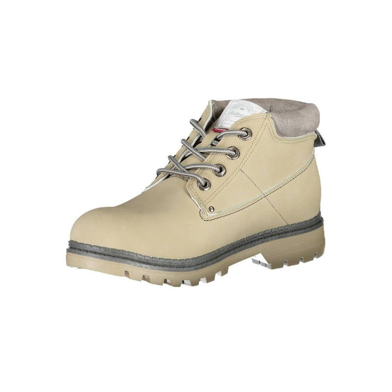 Beige Polyester Boot Carrera