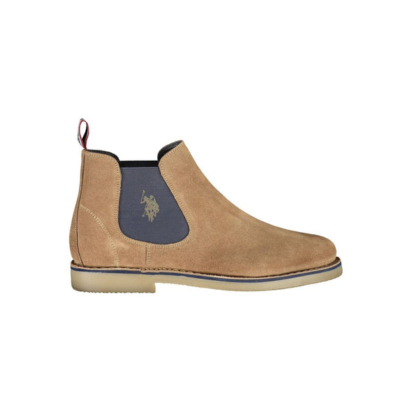 Beige Polyester Boot U.S. POLO ASSN.