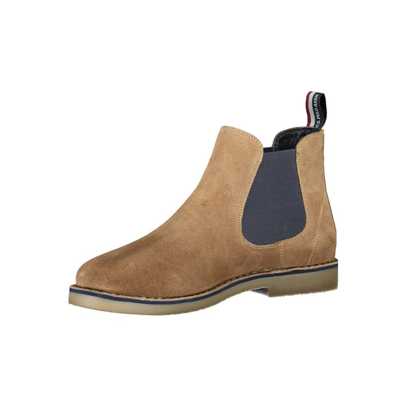 Beige Polyester Boot U.S. POLO ASSN.