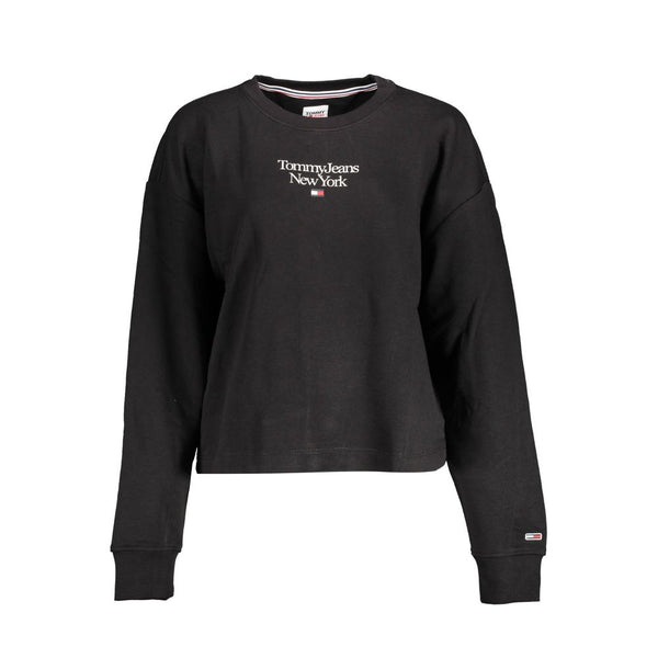 Black Cotton Sweater Tommy Hilfiger