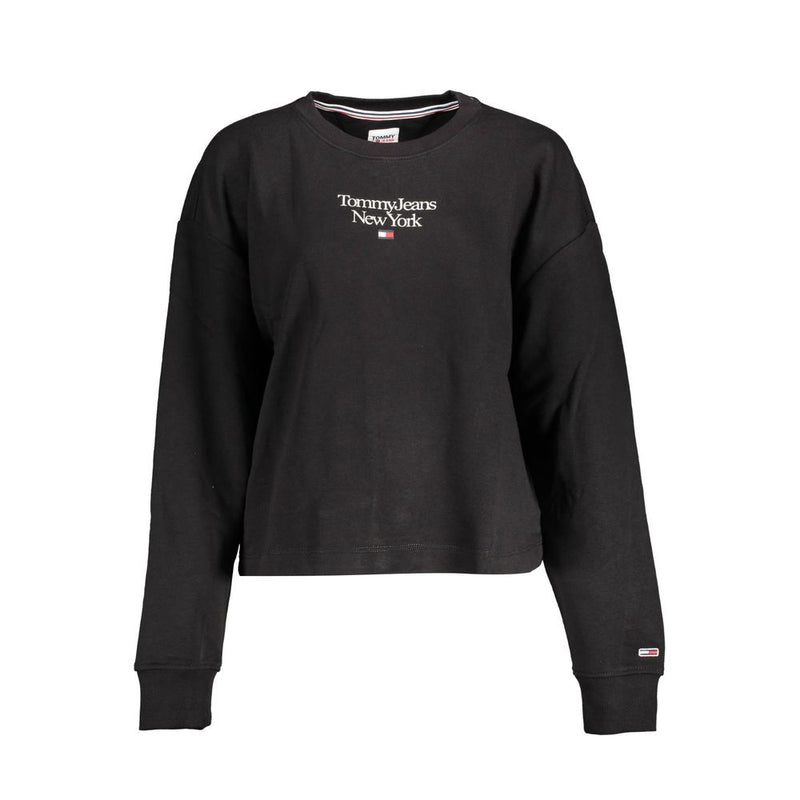Black Cotton Sweater Tommy Hilfiger