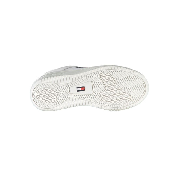 White Polyester Sneaker Tommy Hilfiger