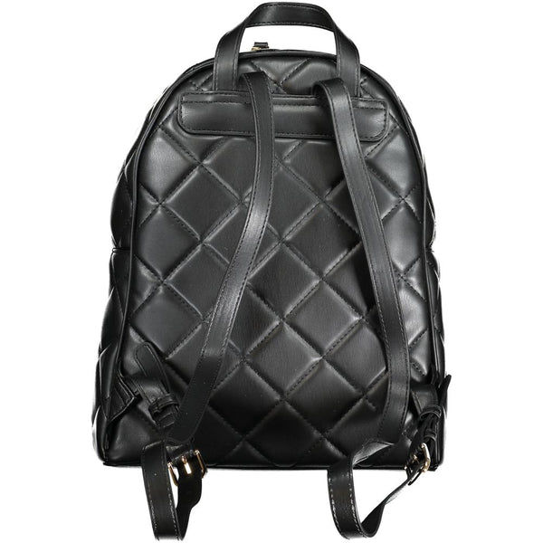 Black Polyethylene Backpack Mario Valentino