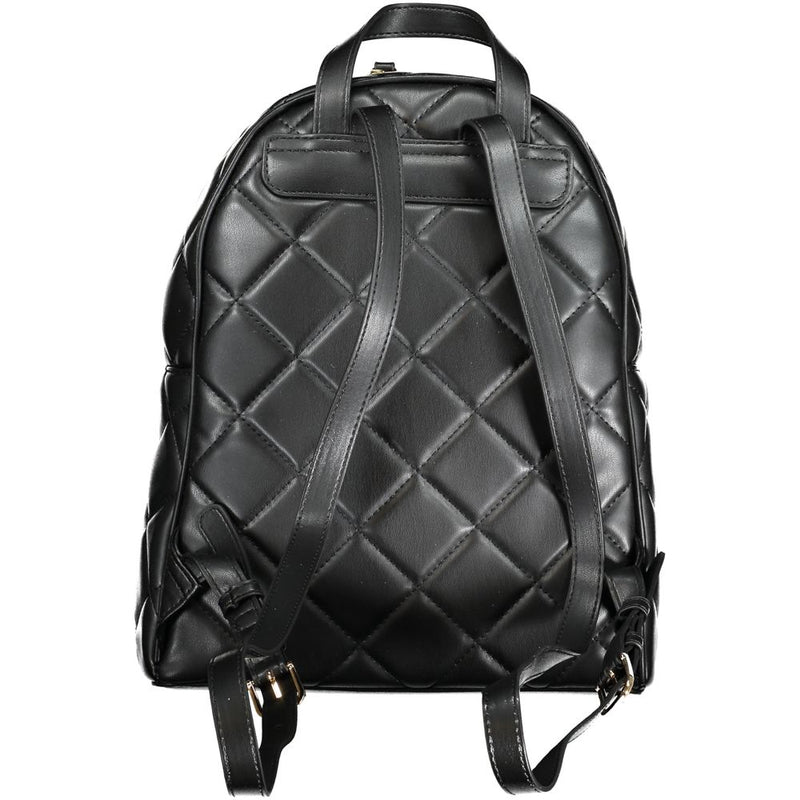 Black Polyethylene Backpack Mario Valentino