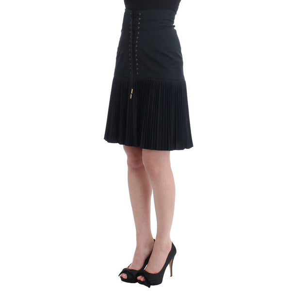 Black Wool Skirt Roberto Cavalli