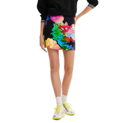 Black Cotton Skirt Desigual
