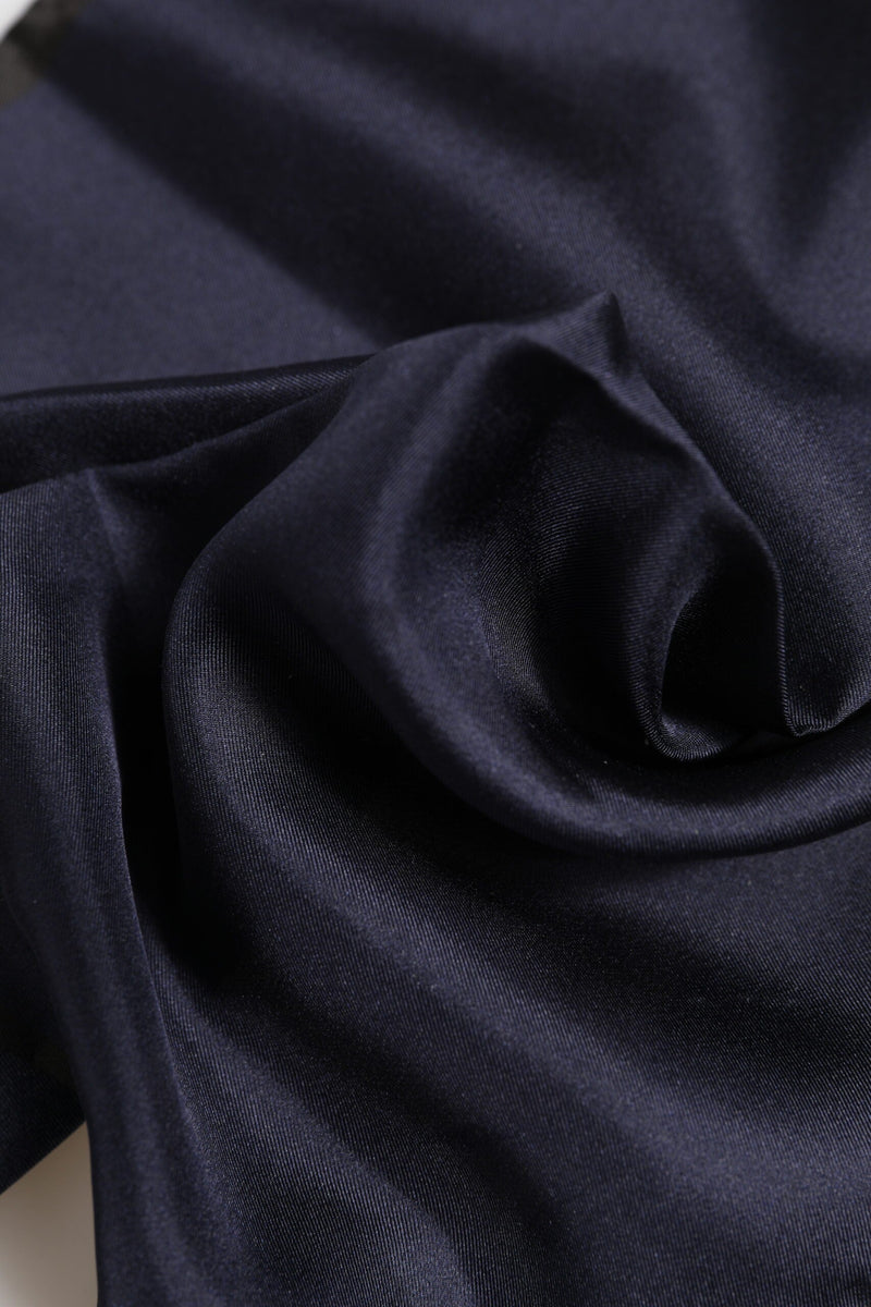 Blue DG Crown Silk Square Men Foulard Scarf Dolce & Gabbana