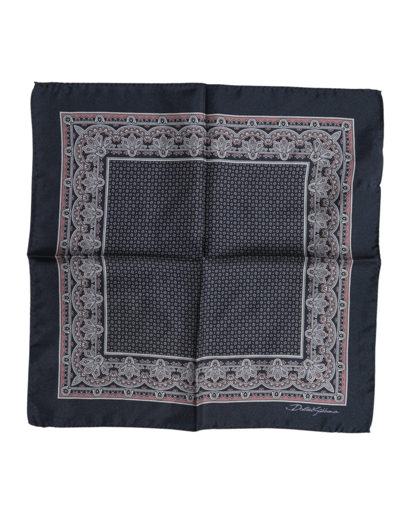 Multicolor Fantasy Silk Square Foulard Scarf Dolce & Gabbana