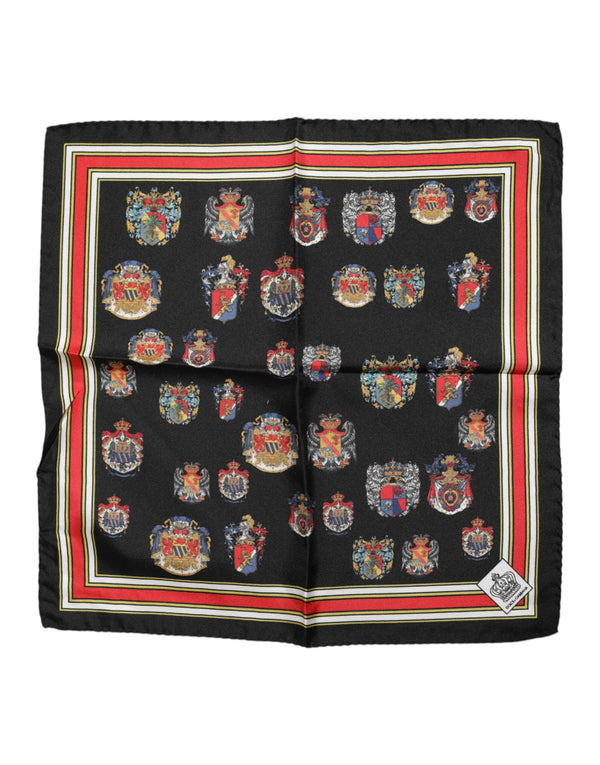 Multicolor Silk Square Men Foulard Scarf Dolce & Gabbana